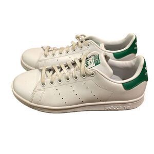Adidas Stan Smith White Leather Sneaker Shoes Mens Size 6.5 Green M20605